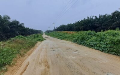 Kondisi terkini jalan dan tanah tumpukan parit gajah dituduhkan mengganggu jalan
